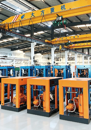 Screw Air Compressor Assembly Area